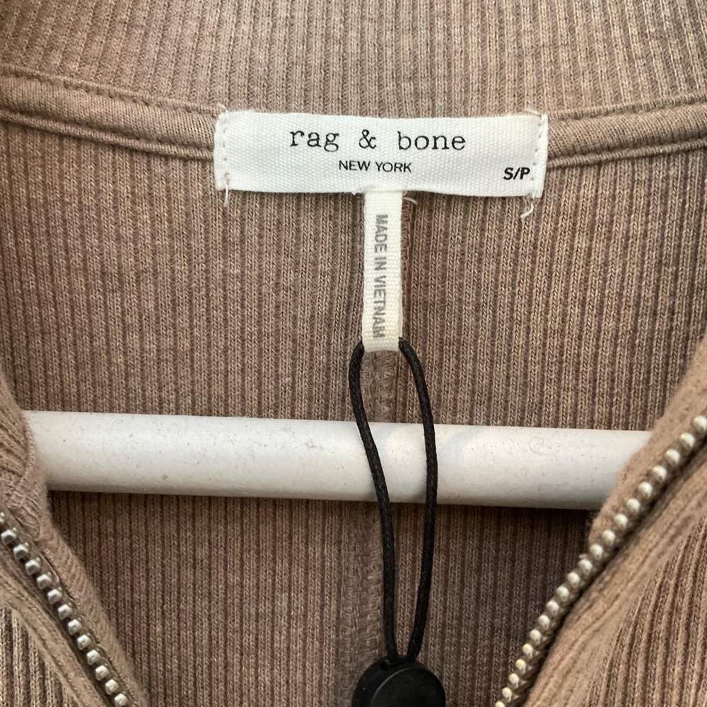 NWOT $275 Rag & Bone Laila Zip Dress In Camel Heather Size: S - Picture 9 of 14